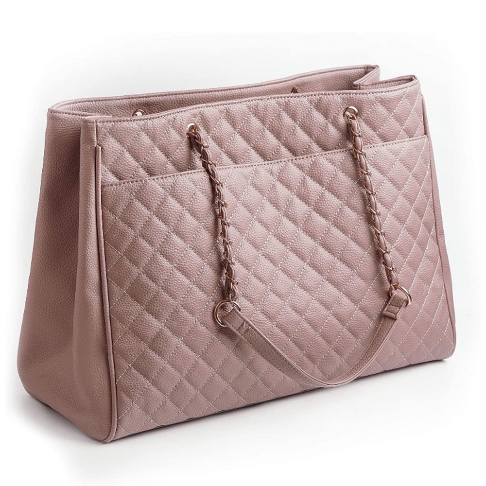NEW Large Quilted Tote/Purse w/ Laptop Sleeve